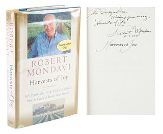 Robert Mondavi Signed Book