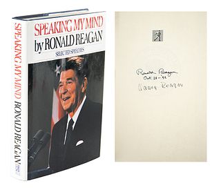 Ronald and Nancy Reagan Signed Book