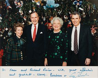 George and Barbara Bush Signed Photograph
