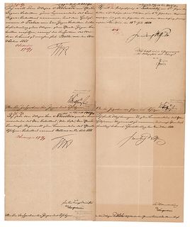 King Frederick William IV of Prussia (4) Documents Signed