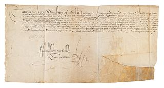 Catherine de Medici Document Signed
