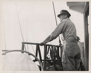 Douglas MacArthur Signed Photograph on USS Cleveland
