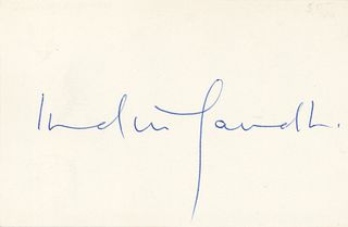 Indira Gandhi Signature