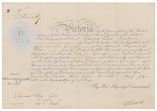 Queen Victoria Document Signed