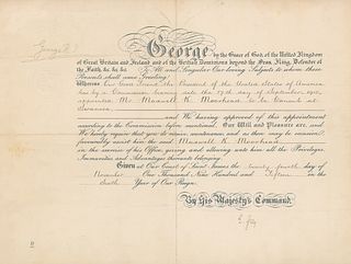 King George V Document Signed
