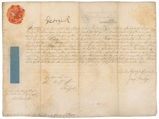 King George I Document Signed