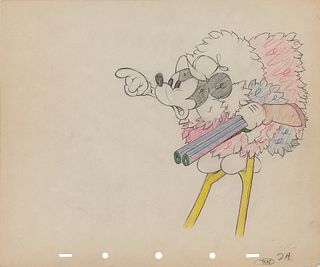 Mickey Mouse production drawings from Moose Hunters