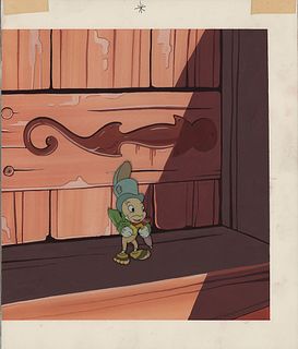 Jiminy Cricket production cel from Pinocchio