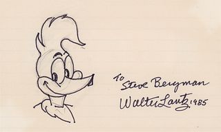 Walter Lantz Original Sketch of Woody Woodpecker