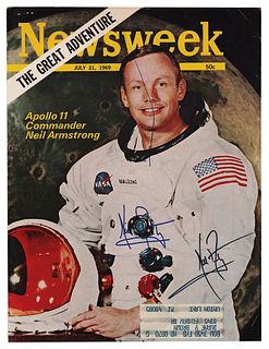 Neil Armstrong Signed Magazine Cover