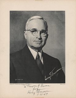 Harry S. Truman Signed Print