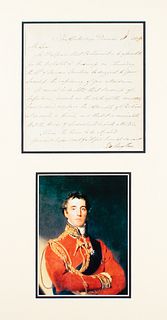 Duke of Wellington Letter Signed