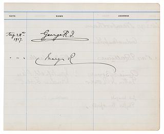 King George V and Mary of Teck Signatures