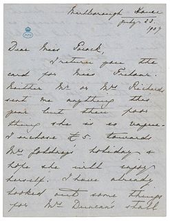 Queen Mary of Teck Autograph Letter Signed