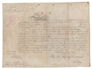 King William IV Document Signed