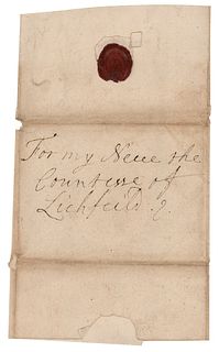 King James II Hand-Addressed Cover