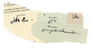 Dwight D. Eisenhower (4) Signatures