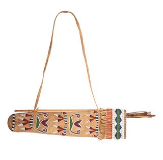 Yankton Sioux Beaded Quiver with Arrows