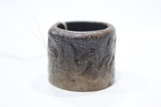 Chinese Archaic Jade Thumb Ring