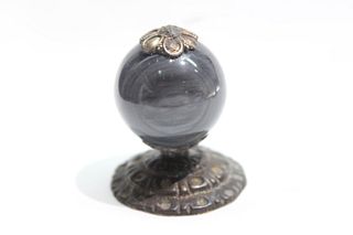Chinese Agate Hat Finial