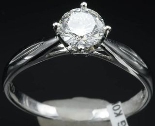 Diamond & Gold Ring Solitaire 0.6 Ct.