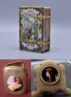Porcelain Gontes et Fabliaux + Vintage Makeup Box