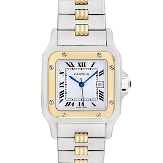 Cartier Santos Galbee 18K Yellow gold and Stainless Steel