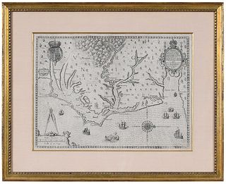 Theodore De Bry - Map of Virginia