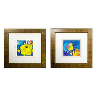 Pair of Fine Art Prints, Exotic Fishes