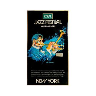 Kool Jazz Festival Poster, Card Signed by Dizzy Gillespie
