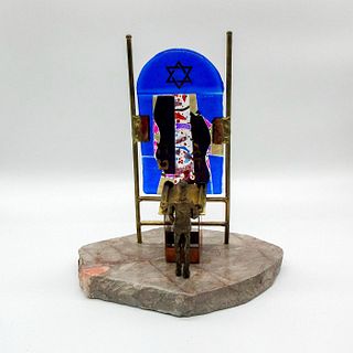 Judaica Handmade Figurine, Bat Mitzvah Sculpture, Signed