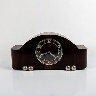 Art Deco Style Walnut Mantel Clock
