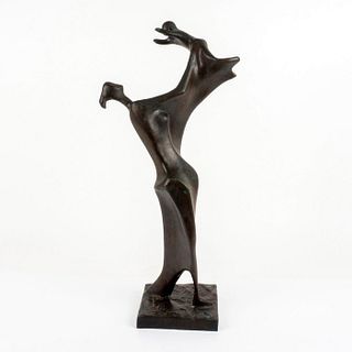 Lumia Modern Bronze Sculpture, Mother with Child