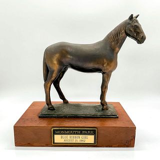 Keith Smykal Co. Bronze Horse Statue, Blue Ribbon Girl 1982