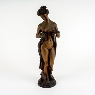 After Bruno Zach (Austrian, 1891-1935) Large Bronze Sculpture Nude with Monkey
