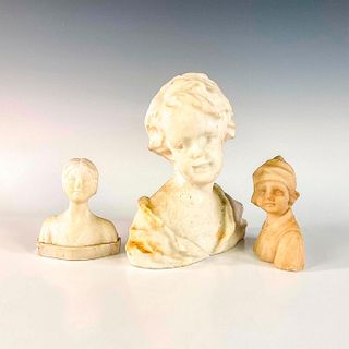 3pc Alabaster Busts