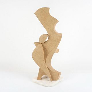 Jos Gomolka (Dutch) Signed Wood Geometric Modern Sculpture