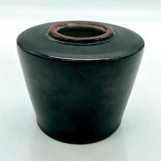 SMN Signed, Black Dip Mini Vase