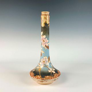 Hand Painted Gilded Floral Vase