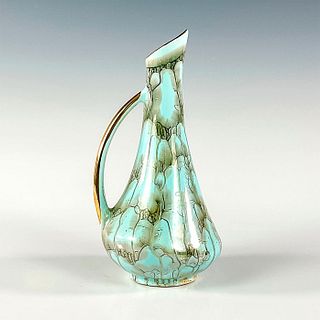 Exquisite Mid-Century Modern Dutch Aqua Jumbe Gouda Vase
