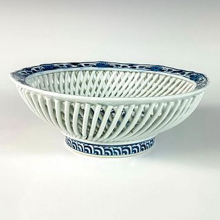 Japanese Hasami Ware Blue and White Porcelain Bowl