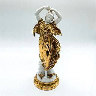 Antique Voigt Bros Golden Maiden Statuette