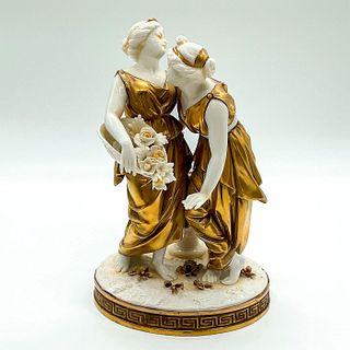 Capodimonte Style Golden Greek Figurine