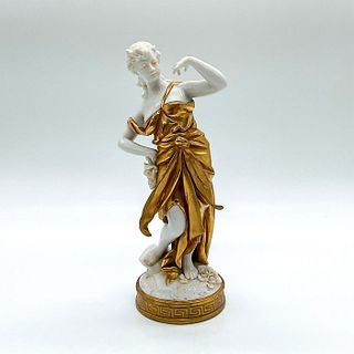 Capodimonte Style Golden Greek Statuette, Gemini