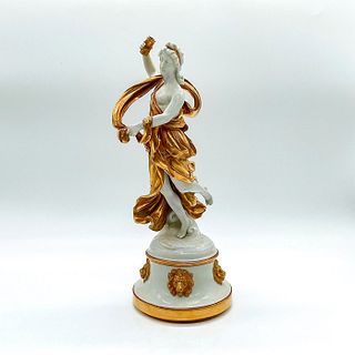 Capodimonte Style Golden Maiden Statuette