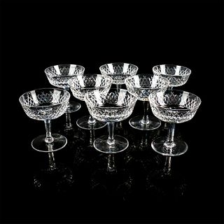 8pc Waterford Crystal Stemmed Dessert Glasses