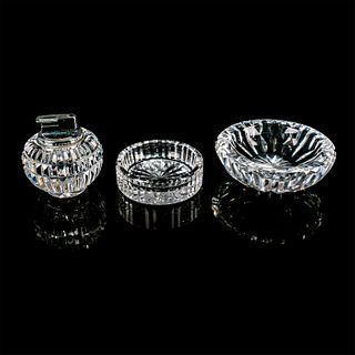 3pc Waterford Crystal Ashtrays and Lighter