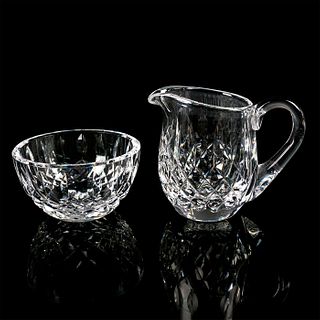 2pc Waterford Crystal Creamer and Sugar Bowl
