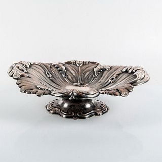 Antique Silver Plated Ornate Pedestal Bowl
