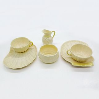 6pc Vintage Belleek Assorted Porcelain Tea Set